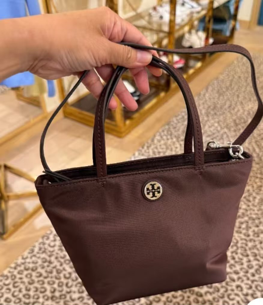 【預購】Tory Burch H071761 Nylon 肩帶手提包 (暗紫色)