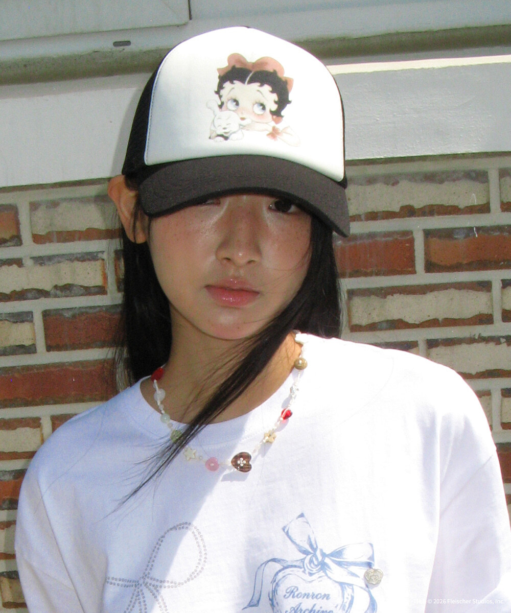 RONRON - BETTY BOOP RIBBON MESH BALL CAP *2色* (BT26BBC5451)