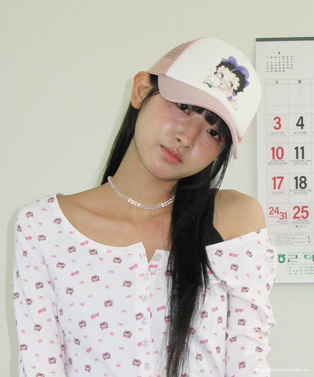 RONRON - BETTY BOOP RIBBON MESH BALL CAP *2色* (BT26BBC5451)