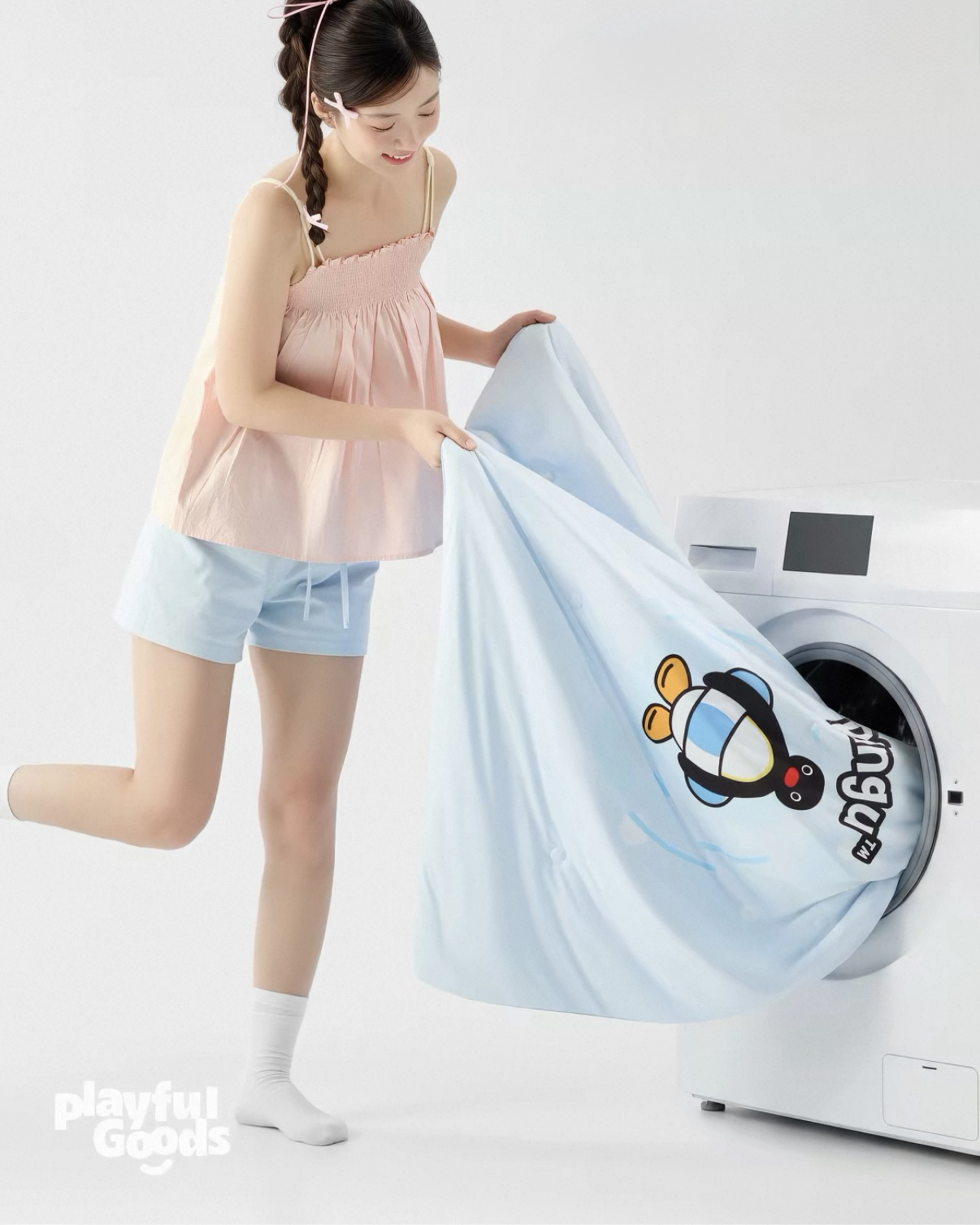 <正版授權>PINGU 企鵝家族 涼感棉被 親膚 涼被 可機洗