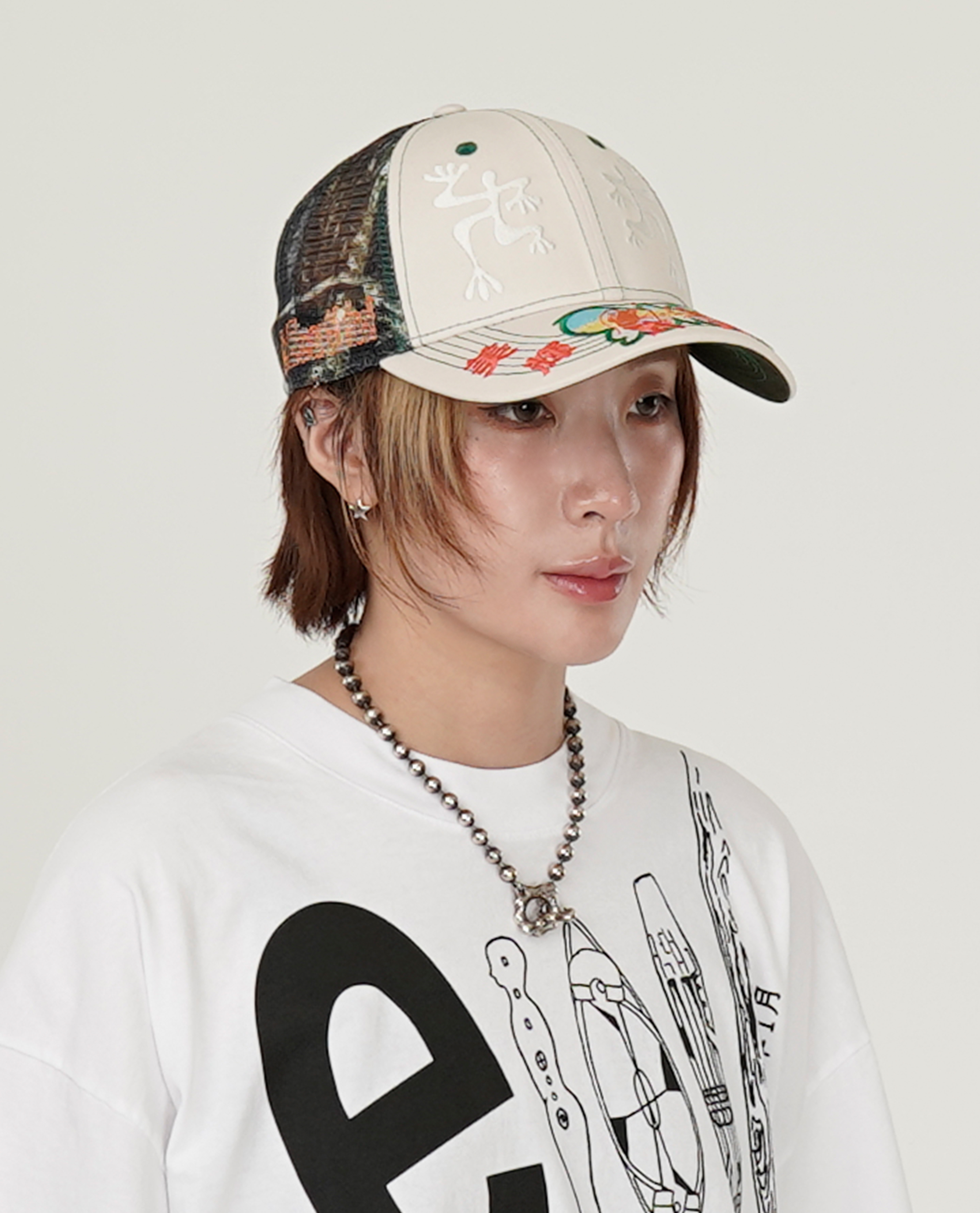 b.Eautiful Biyu Hat (Off-White / Camo) - Collection*16