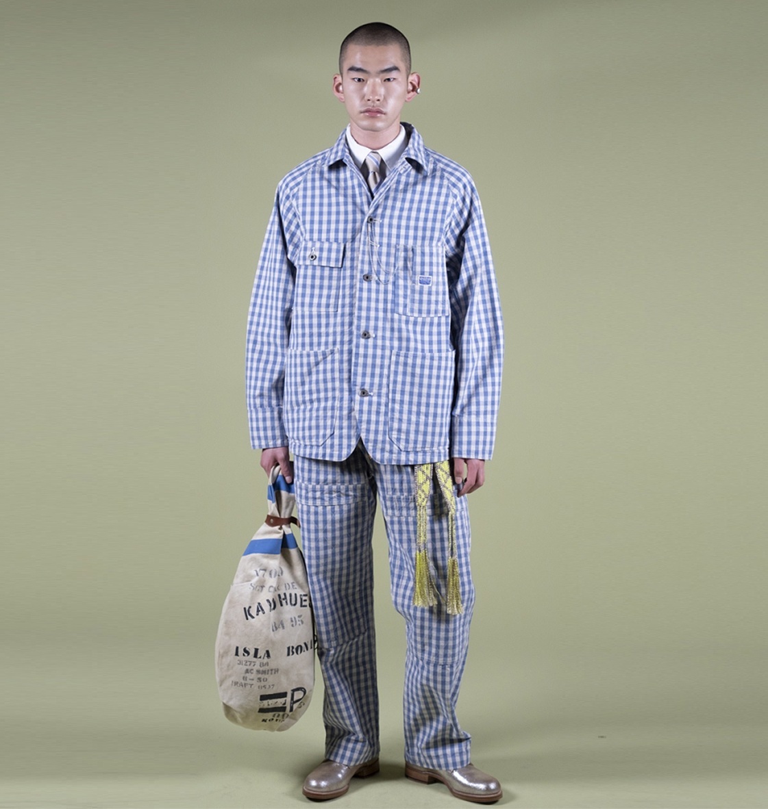 KAPITAL OX GINGHAM LUMBER PANTS - PRE ORDER ITEM (預訂中)