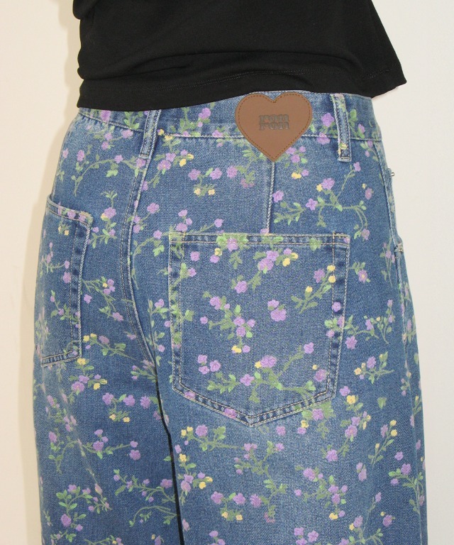 RONRON - BALLOON FIT FLORAL DENIM PANTS *2色* (RR26APT5403)