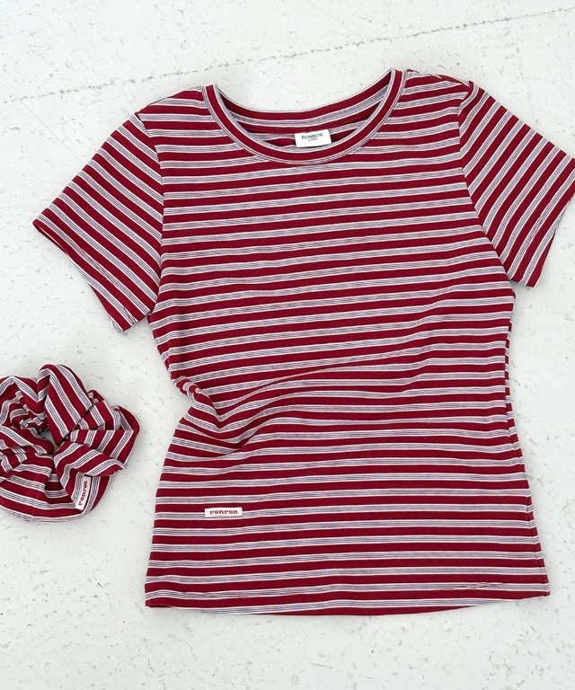RONRON - FSCRUNCHIE SET SLIM FIT T SHIRT *4色* (RR26AST5321)