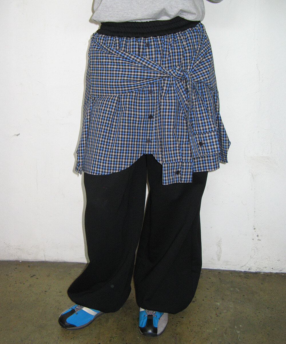RONRON - SHIRT LAYERED SWEAT PANTS *2色* (RR26APT5606)