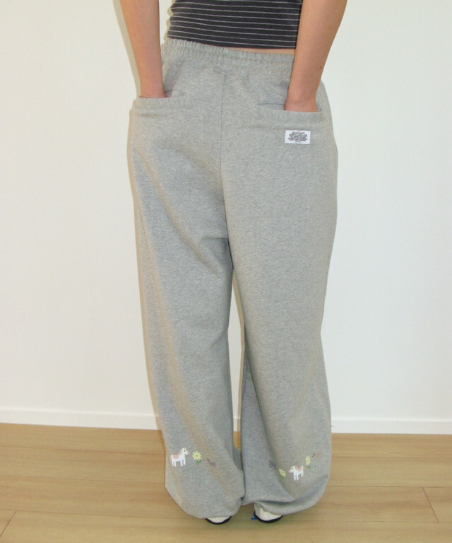 RONRON -  PIXEL PONY SWEAT JOGGER PANTS *GREY* (RR26BPT5537GR)