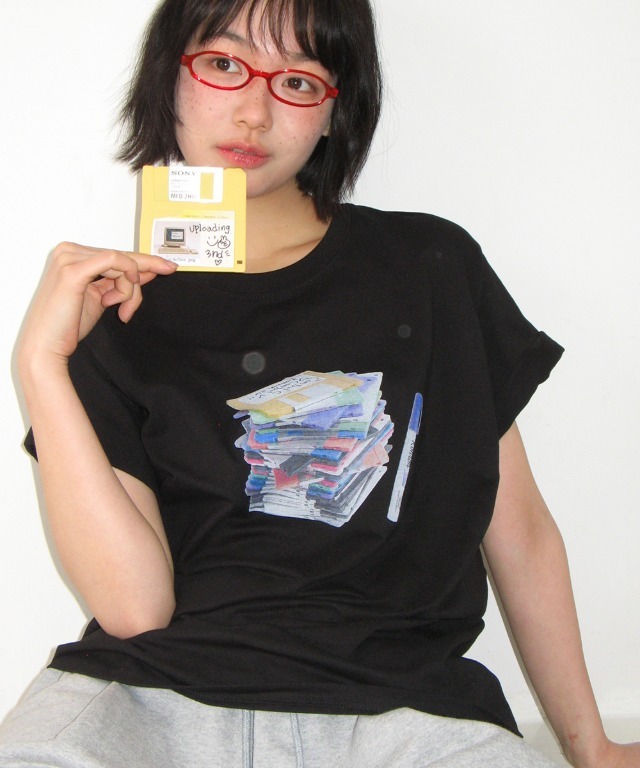 RONRON - FLOPPY DISK BASIC FIT T SHIRT *2色* (RR26AST5546)