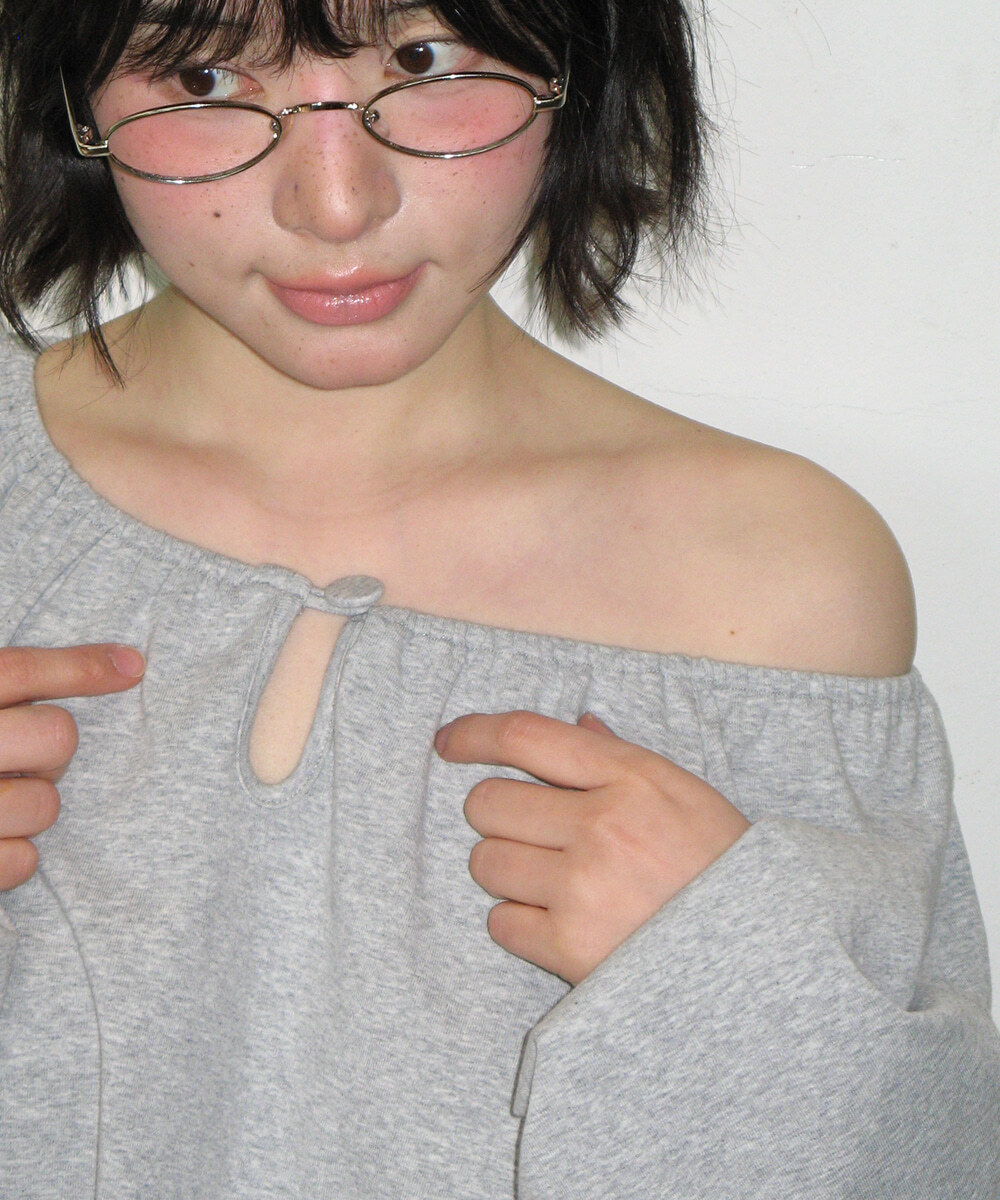 RONRON - VOLUME SHIRRING BUTTON LONG SLEEVE *3色* (RR26ALT5336)