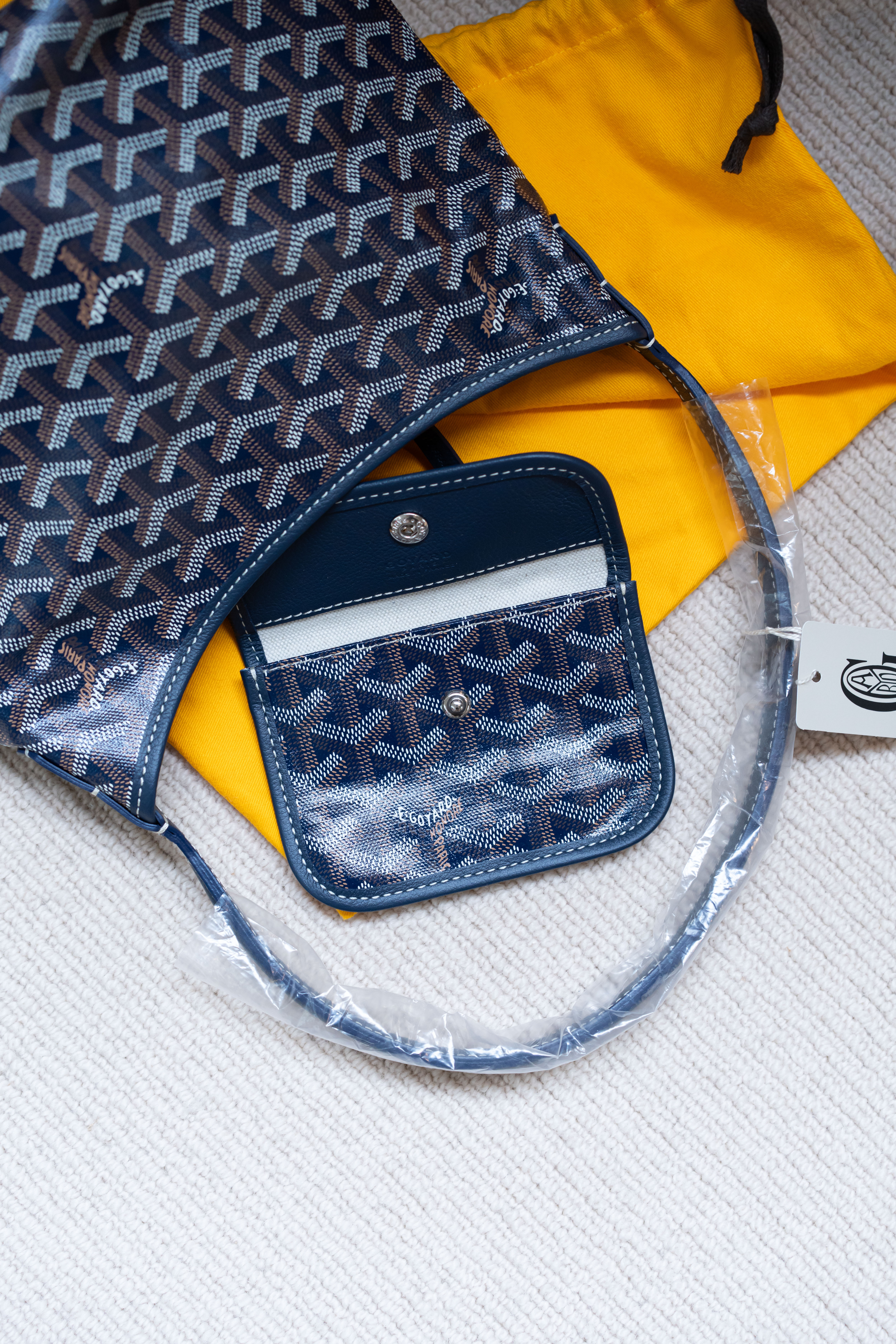 Goyard Mini Boheme Hobo Navy Blue 深藍色