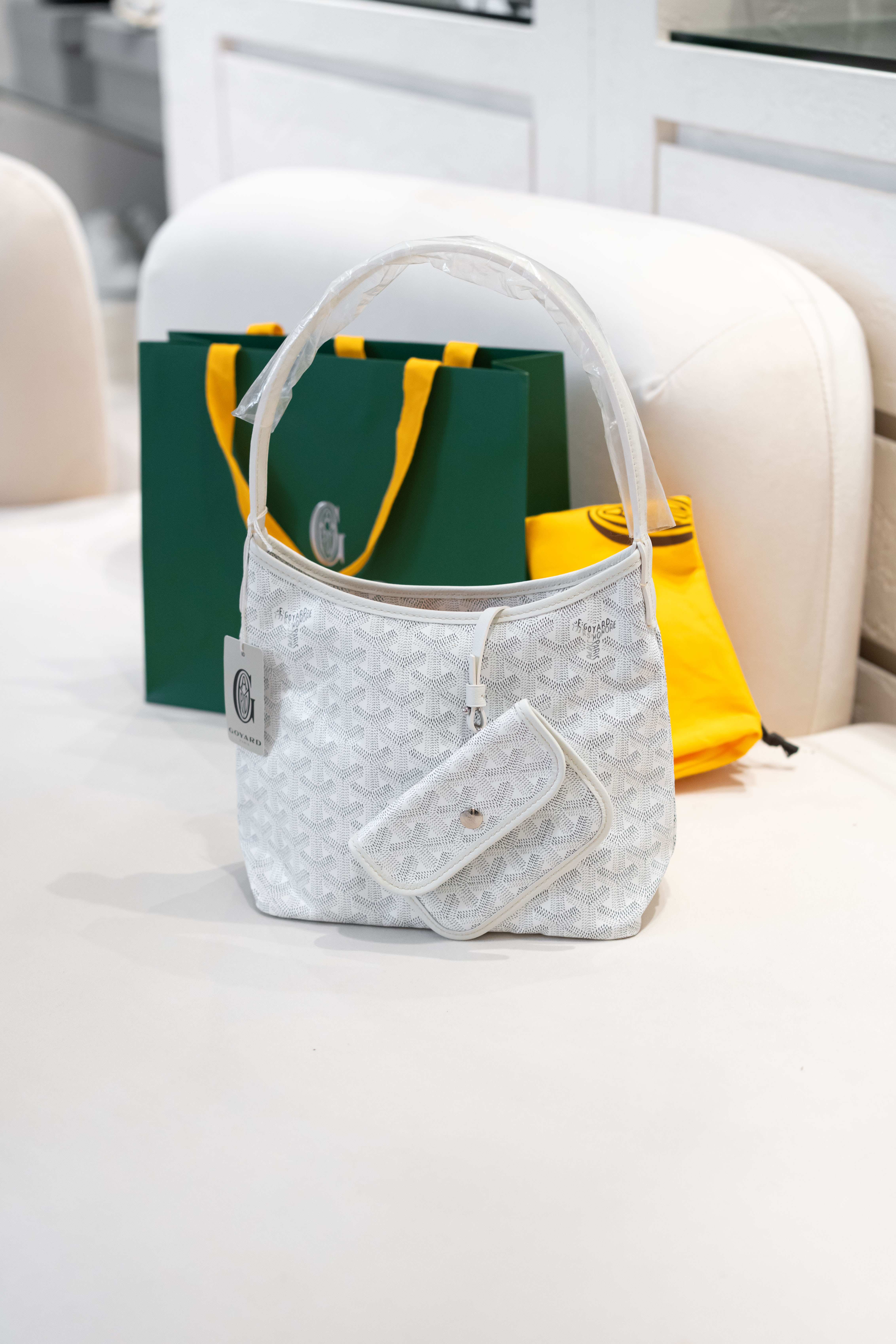 Goyard Mini Boheme Hobo White 白色