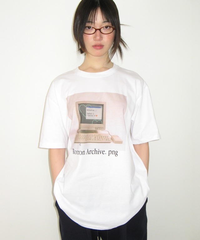 RONRON - RETRO COMPUTER GRAPHIC OVER FIT T SHIRT *2色* (RR26AST5547)