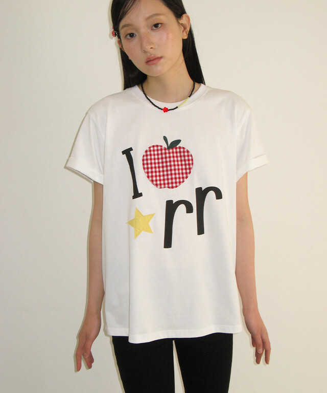 RONRON - I RR APPLIQUE BASIC FIT T SHIRT *2色* (RR26AST5603)