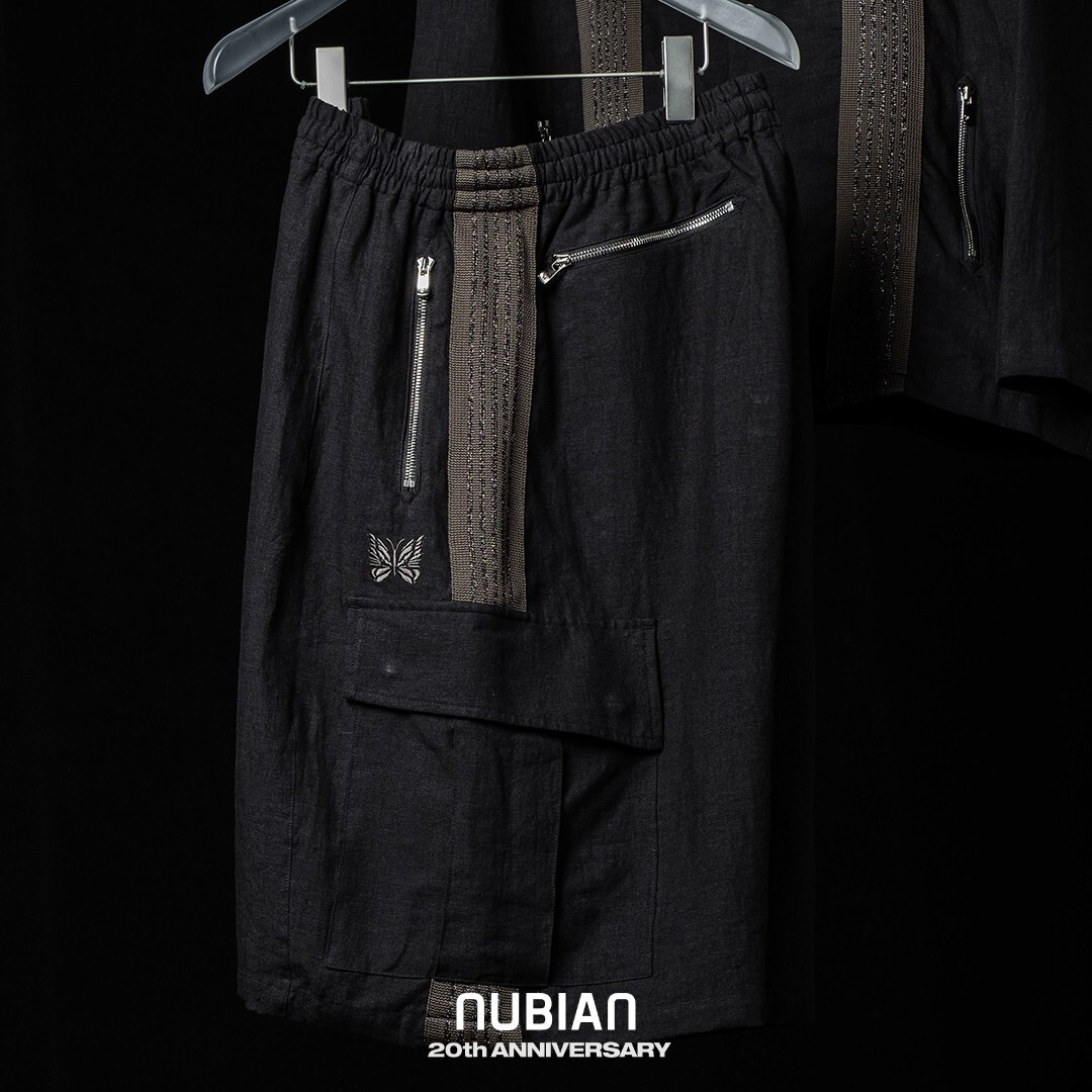 2026SS NEEDLES x NUBIAN H.D. TRACK SHORT BDU COTTON LINEN 亞麻 聯名 20週年 限定 口袋 短褲 現貨 SX1598