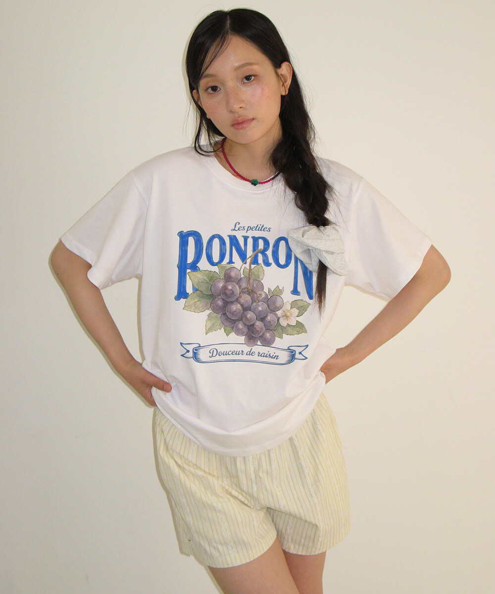 RONRON - VINTAGE GRAPE BASIC FIT T SHIRT *2色* (RR26AST5522)