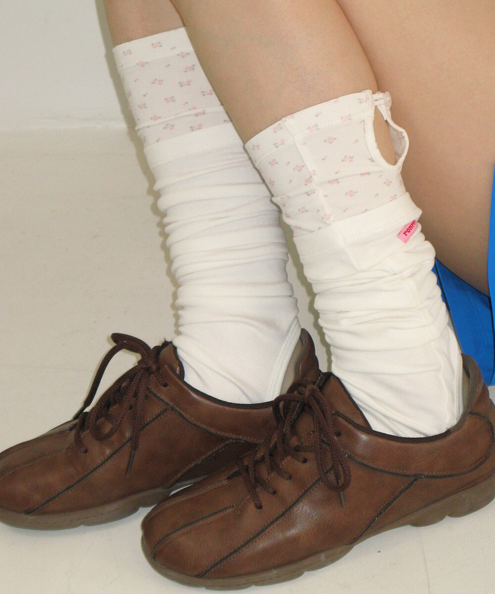 RONRON - LAYERED OPEN TOE LEG WARMERS *3色* (RR26ASO5634)