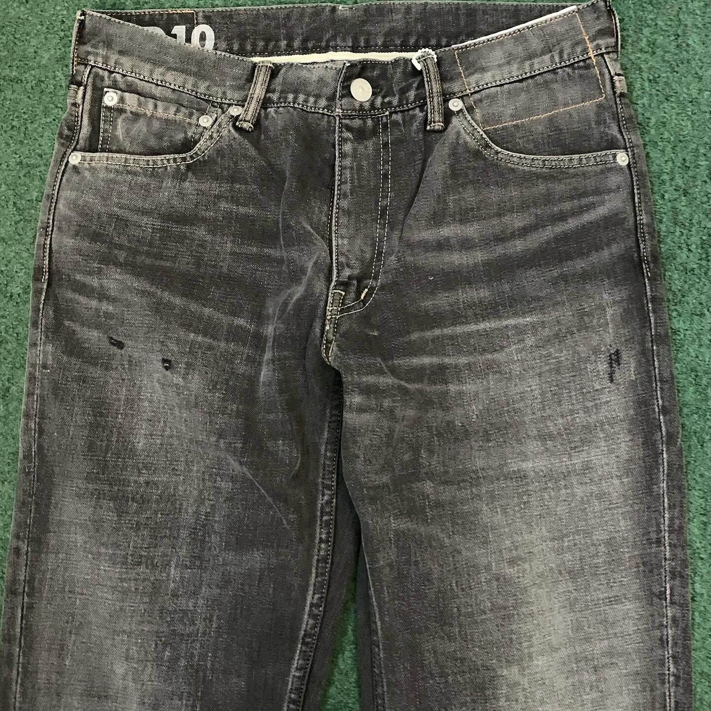 LAST PCS: VISVIM SOCIAL SCULPTURE BLACK DAMAGED-10 JEANS (04 CUT) *F.I.L SPOT LIMITED - SIZE 36 PRE ORDER ITEM (預訂中)