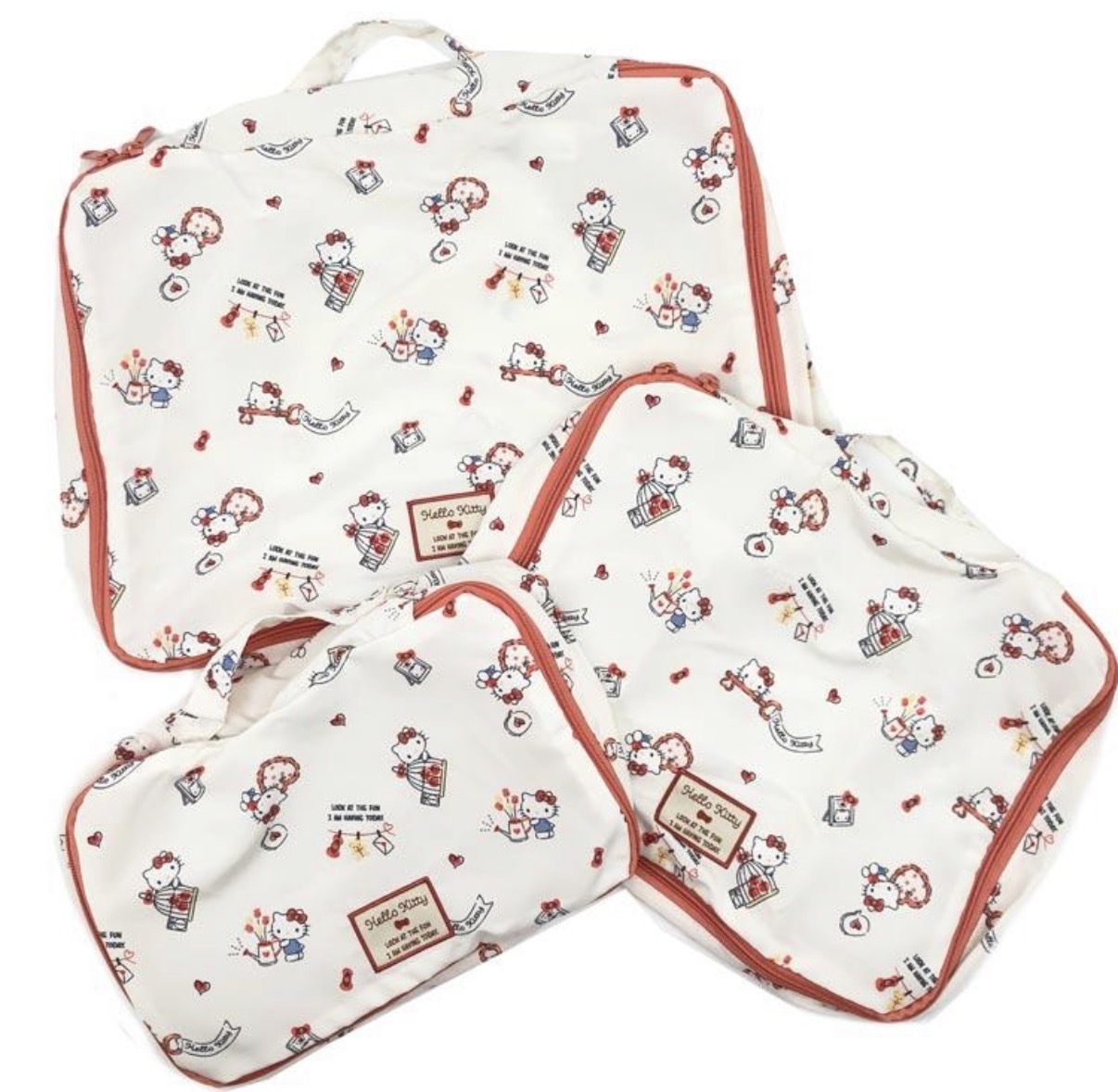 【連線大優惠】JP Hello Kitty 旅行衣物收納袋 3件裝 7233 TK260717