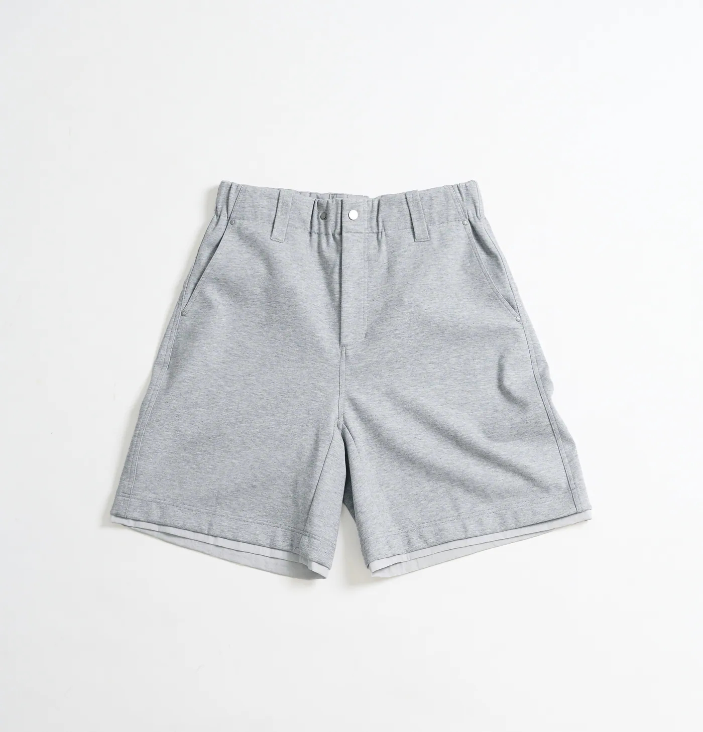 MELSIGN｜Layered Edge Sweatshorts (Gray)