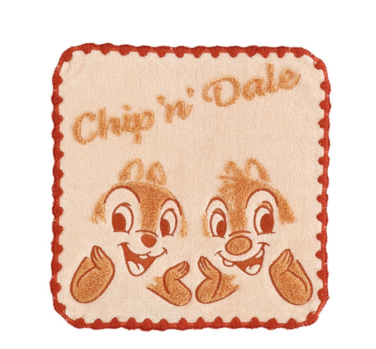 JP Chip and Dale 刺繡軟毛吸水方巾 防臭抗菌 啡 4324 TK260717