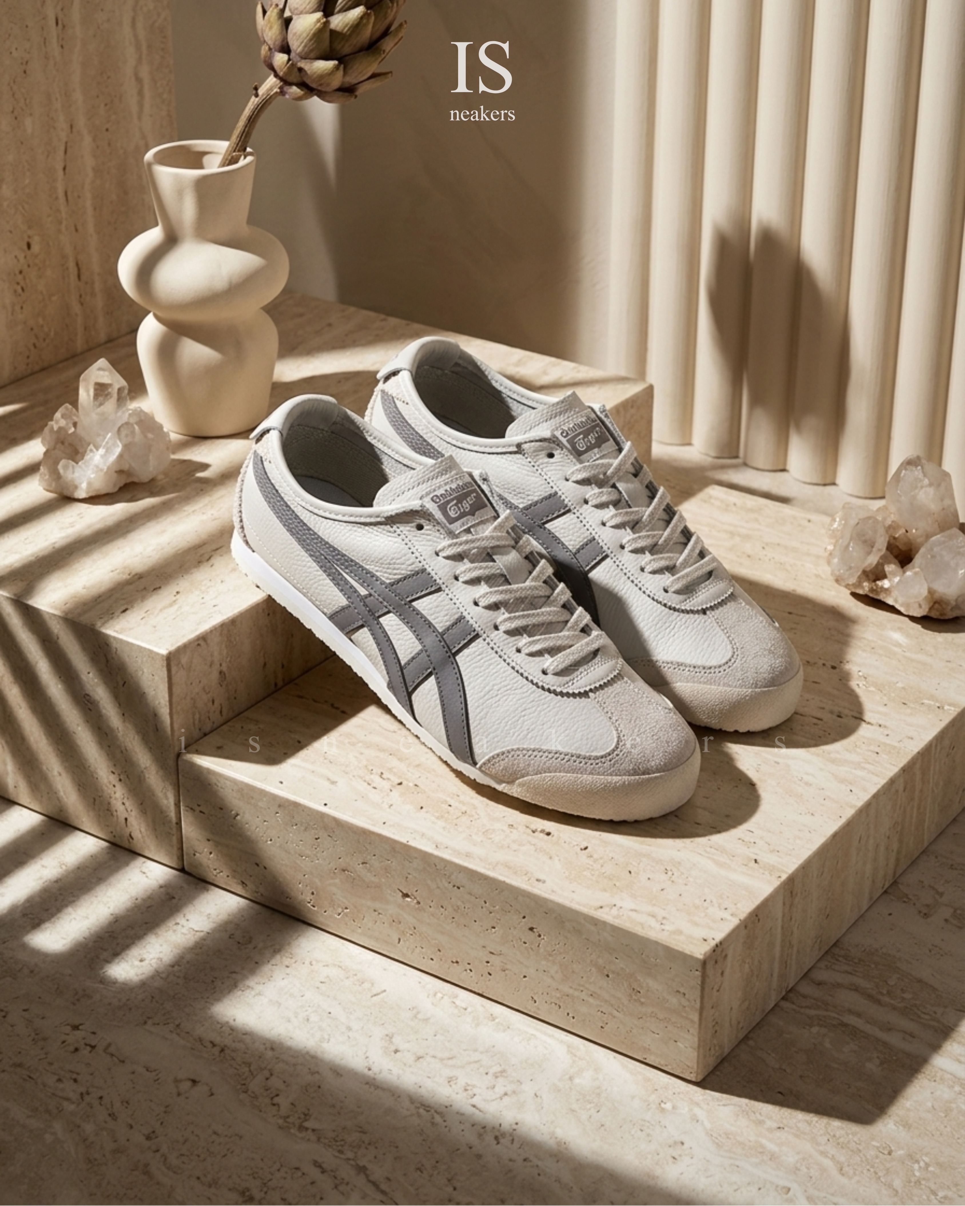 iSNEAKERS｜Onitsuka Tiger Mexico 66 鬼塚虎 德訓鞋 燕麥奶灰 麂皮 男女款 1183A201-250