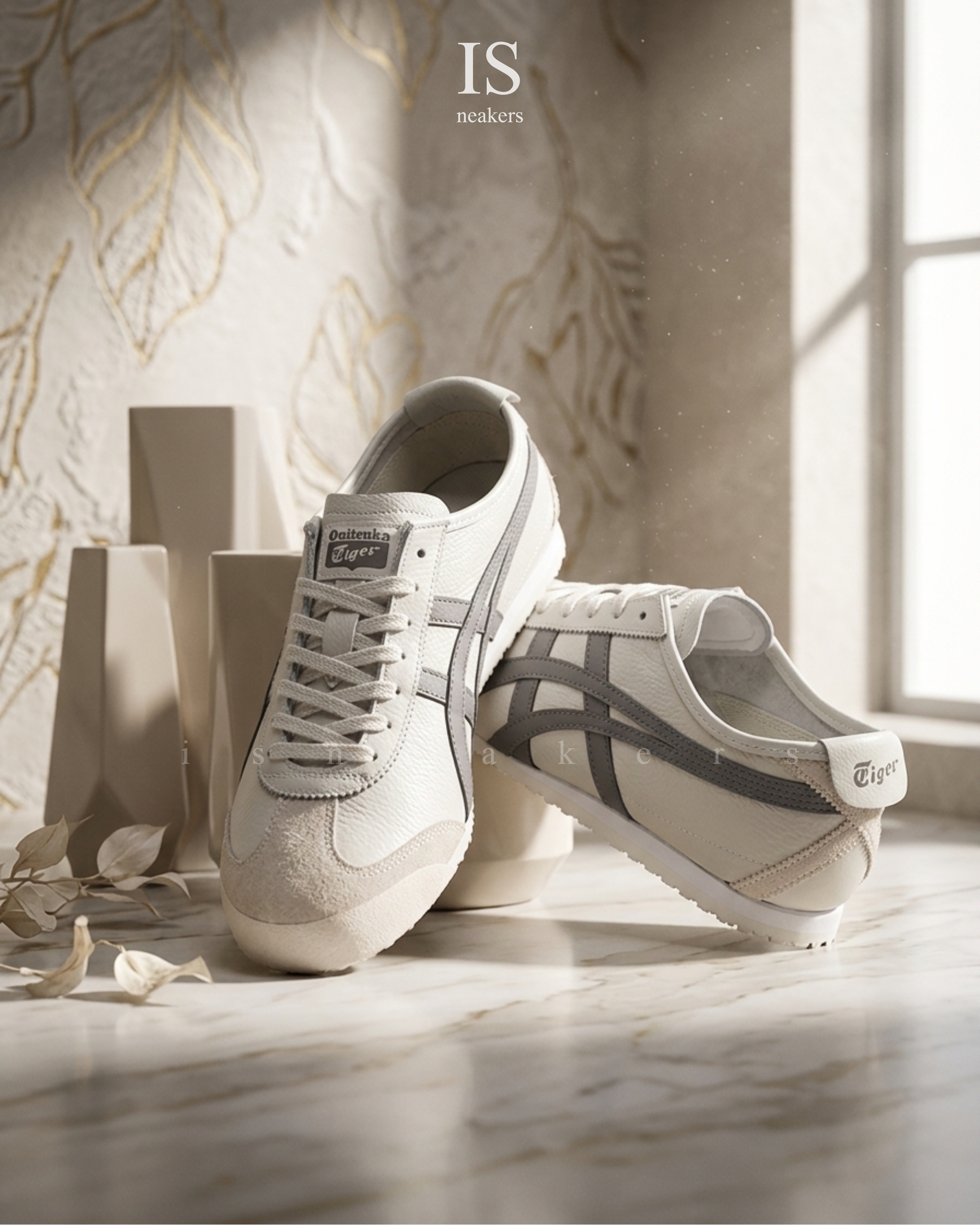 iSNEAKERS｜Onitsuka Tiger Mexico 66 鬼塚虎 德訓鞋 燕麥奶灰 麂皮 男女款 1183A201-250