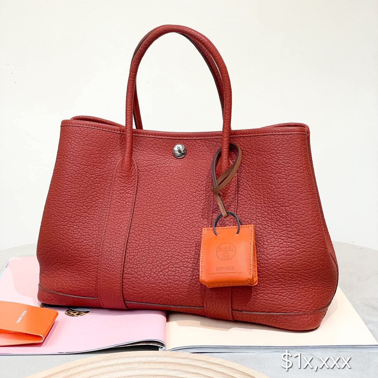 Preloved Hermès Garden Party 30 Negonda Leather  Brique HK$1x,xxx (HK$2,000 即時落訂)