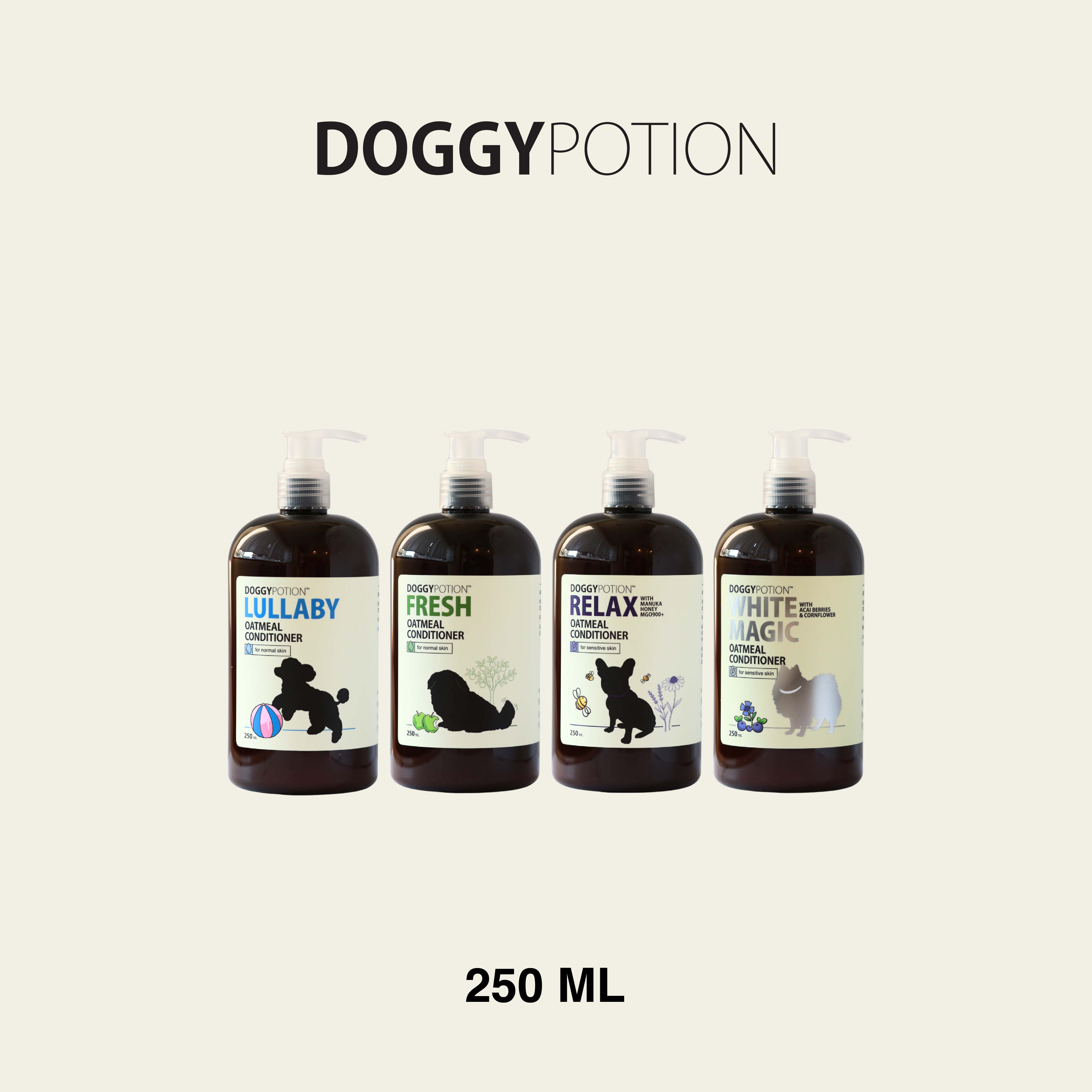 犬用天然膠體燕麥護毛素 250ML｜DOGGYPOTION