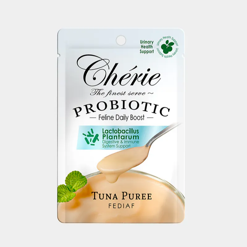 Cherie 法麗 - 乳酸菌主食貓餐包 - (泌尿保健) 吞拿魚肉泥 (藍) 40g