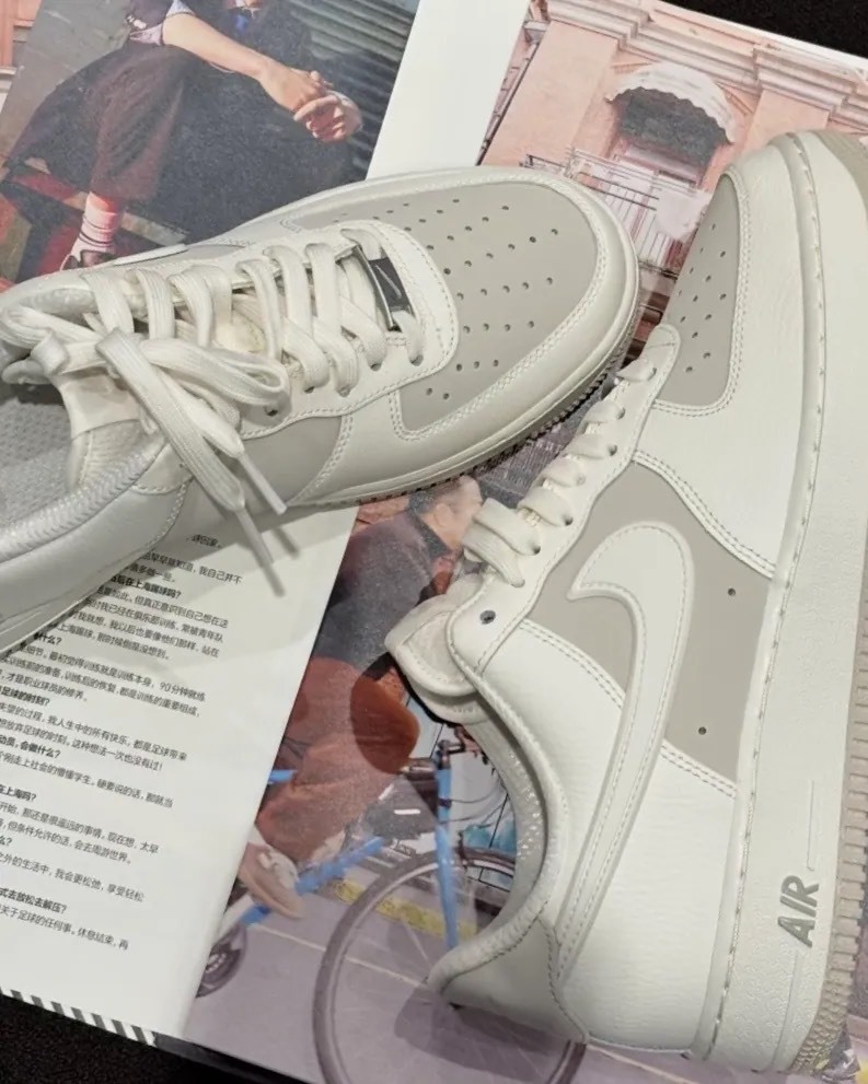 【預購】 Nike Air Force 1 骨白 灰白 拼接 男鞋 IR1475-133