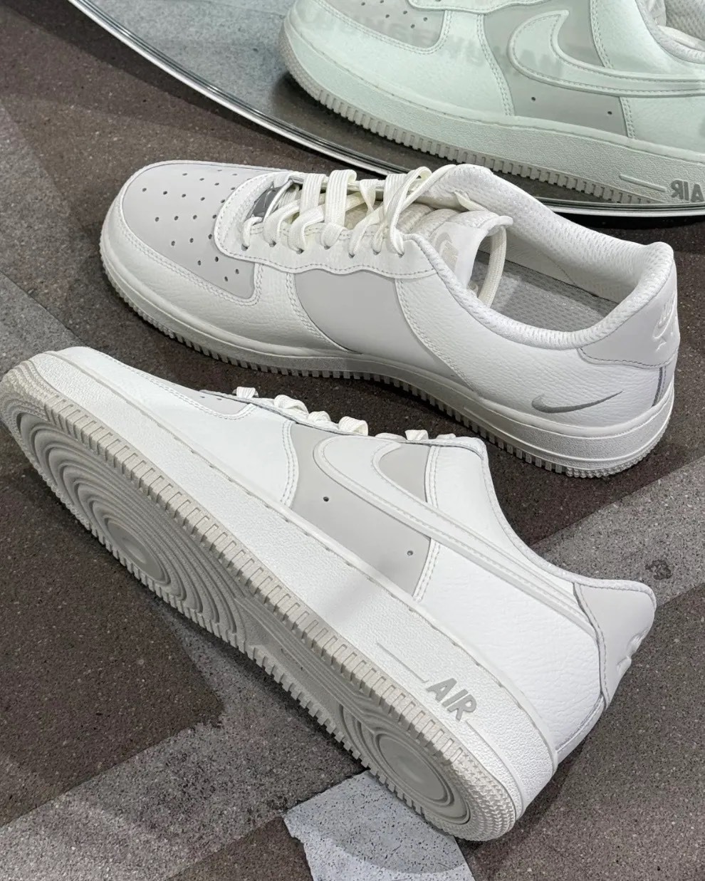 【預購】 Nike Air Force 1 骨白 灰白 拼接 男鞋 IR1475-133