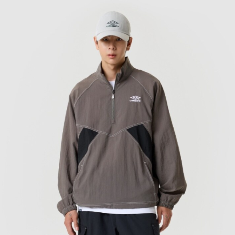 【代購】UMBRO Crispy Taslan Stand Neck Anorak Crisp Taslan 立領套頭風衣 機能防風上衣 男女同款