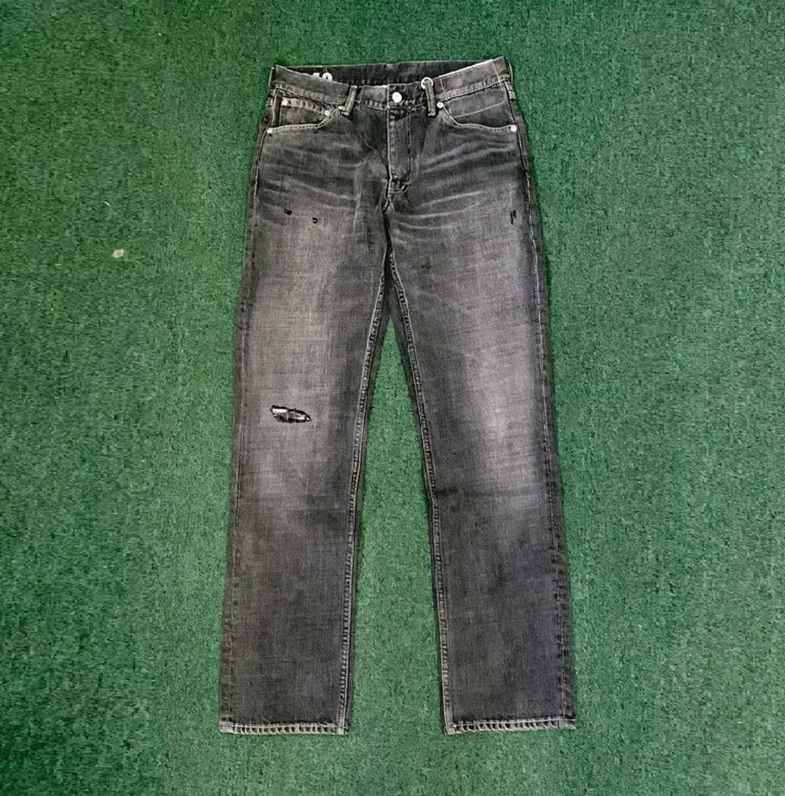 LAST PCS: VISVIM SOCIAL SCULPTURE BLACK DAMAGED-10 JEANS (04 CUT) *F.I.L SPOT LIMITED - SIZE 36 PRE ORDER ITEM (預訂中)