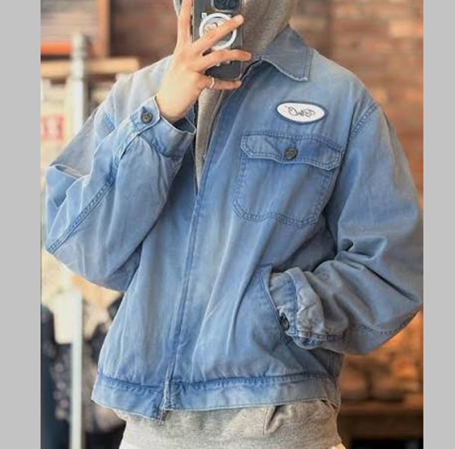 ANACHRONORM 2026 TIMEWORN WORK JACKET BLUE AN404 - PRE ORDER ITEM (預訂中)