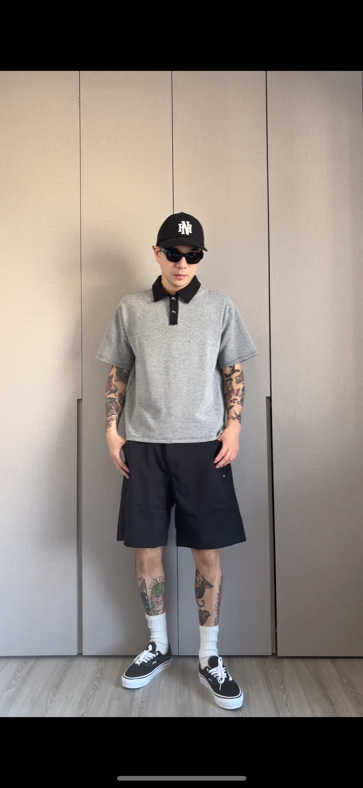 拼色Polo衫