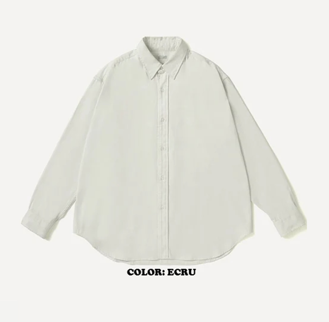 A.PRESSE 2026 DOUBLE WEAVE TWILL REGULAR COLLAR SHIRT (26AAP-02-05) - PRE ORDER ITEM (預訂中)