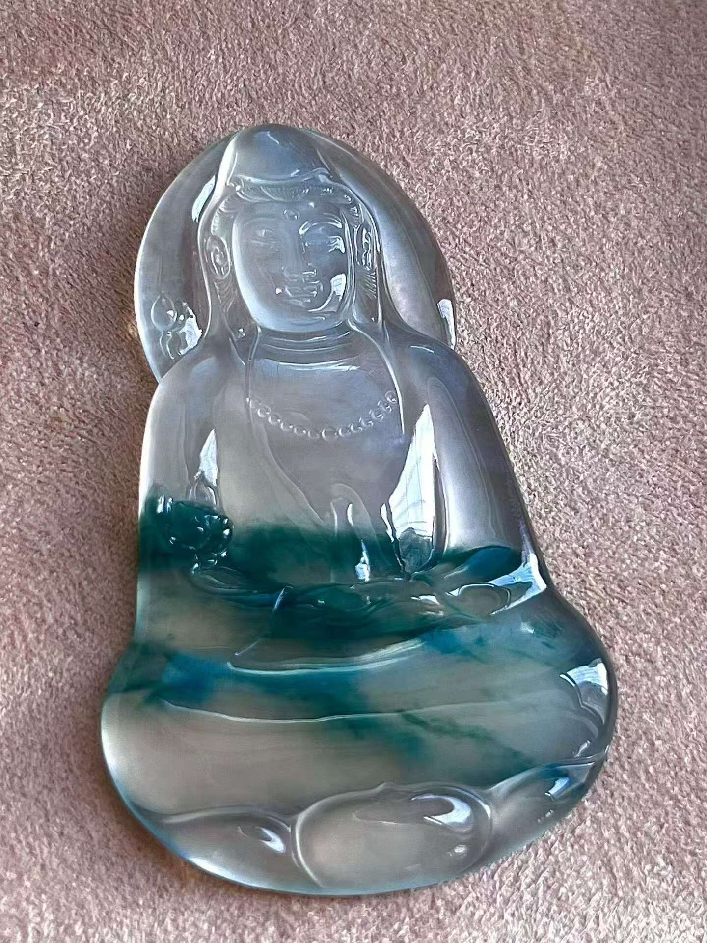 翡翠觀音,天然翡翠A玉, 緬甸玉, Jade, Jadeite