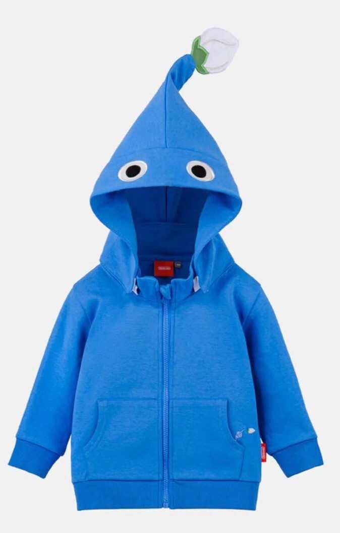 皮克敏 藍色兒童衛衣外套  (Size 100)