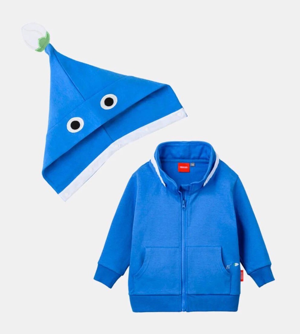 皮克敏 藍色兒童衛衣外套  (Size 100)
