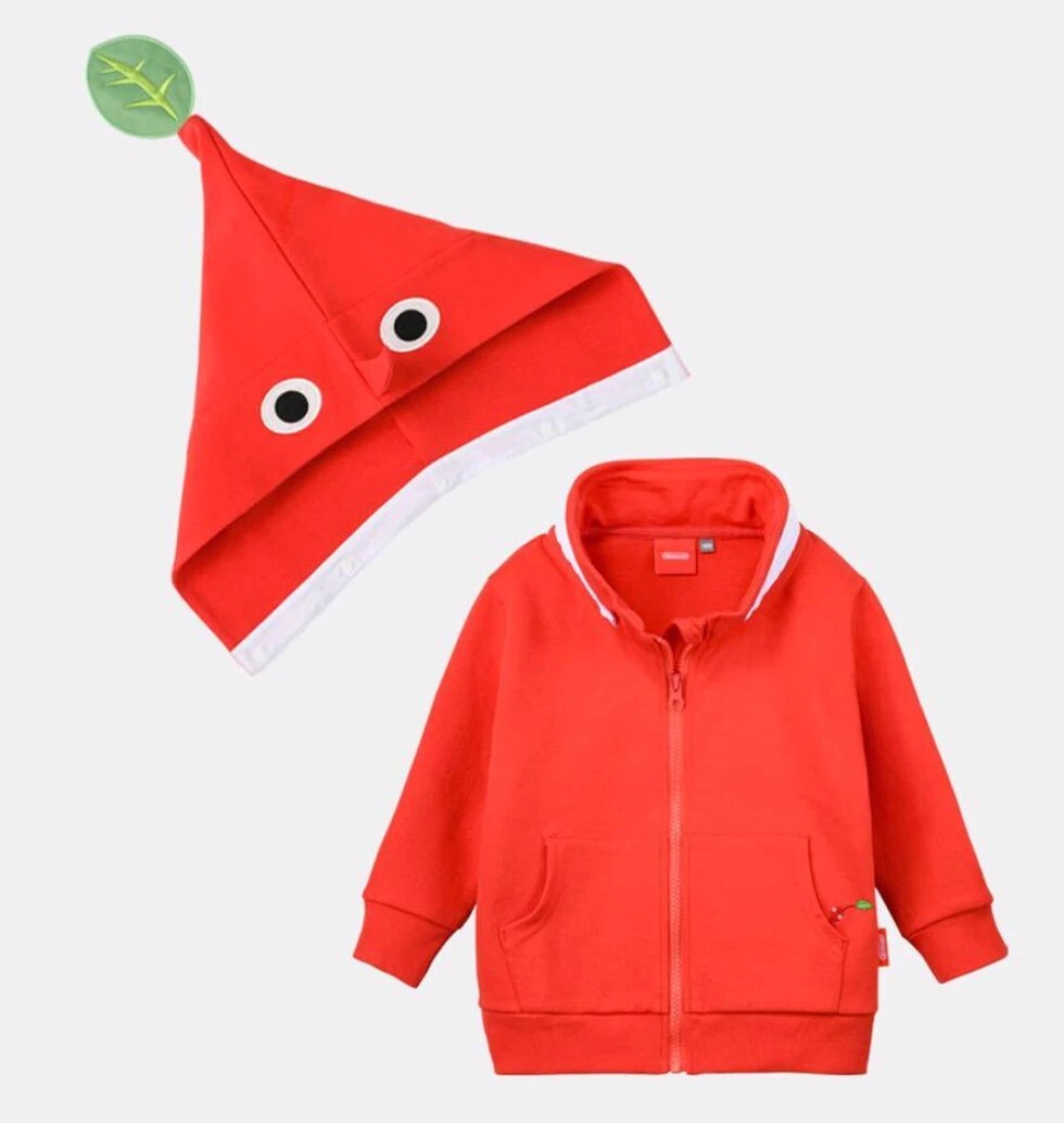 皮克敏 紅色兒童衛衣外套  (Size 100)