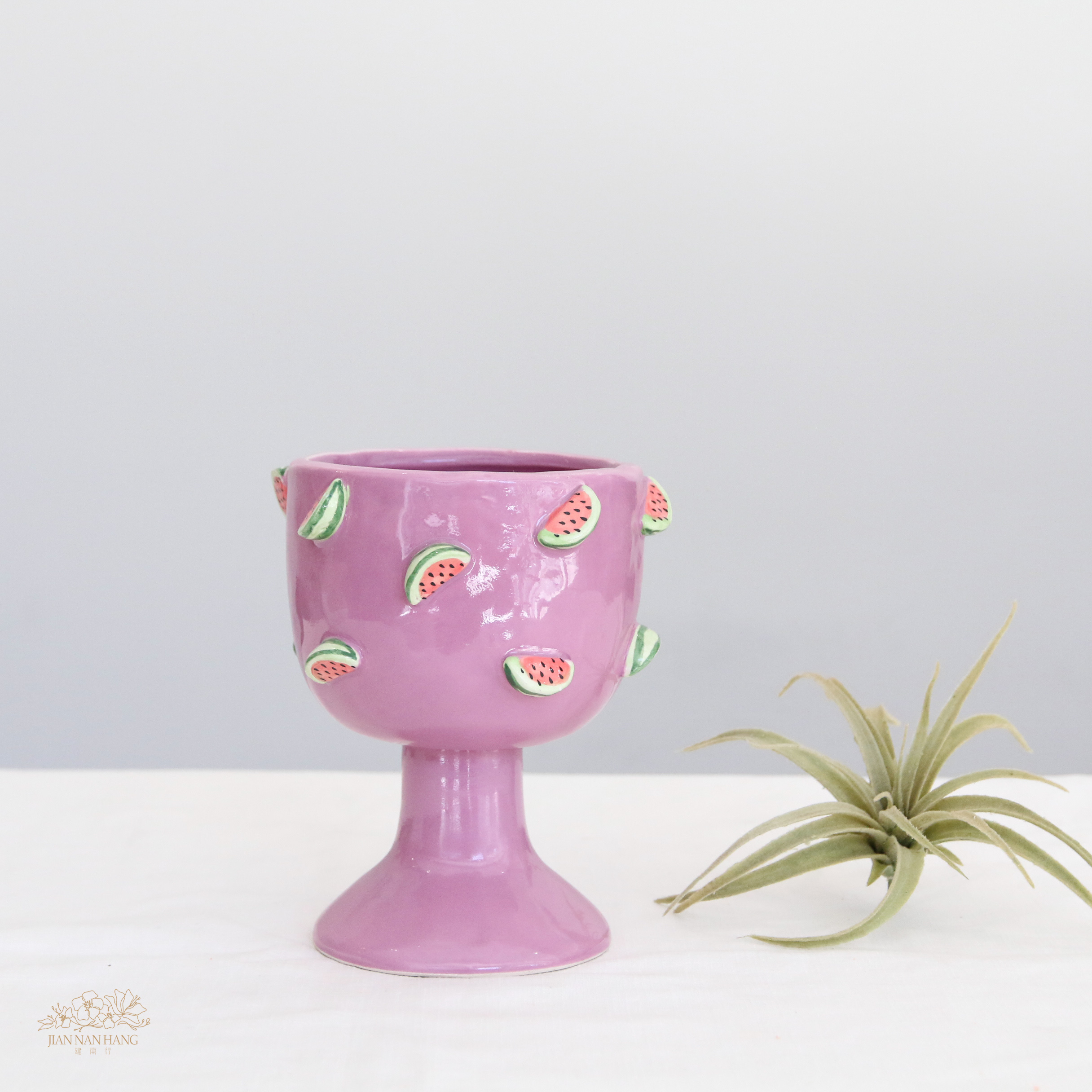 陶瓷花器 現代風西瓜造型