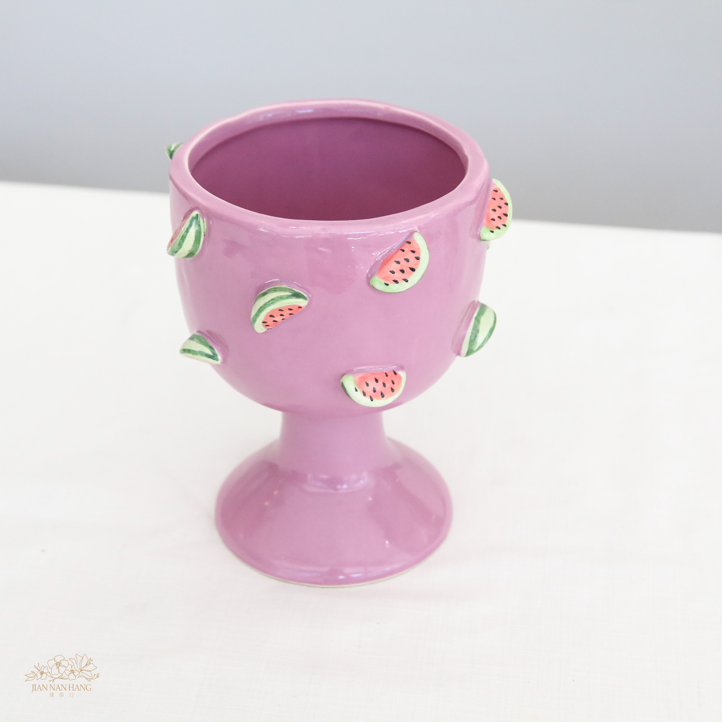 陶瓷花器 現代風西瓜造型