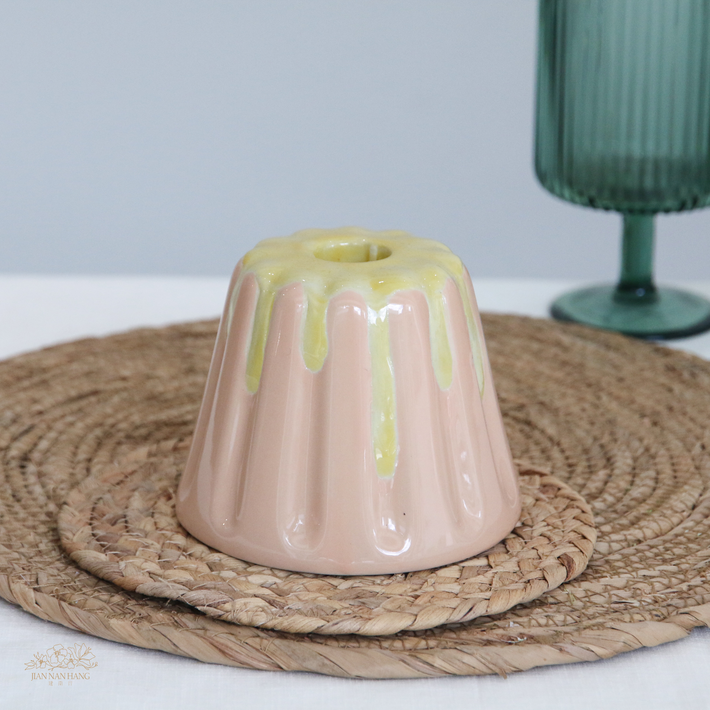 陶瓷花器 甜點造型花器 粉