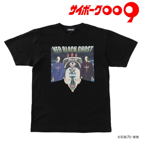 254833 Pbandai 預訂 2026/8月 サイボーグ００９(1979年)　Tシャツ　ネオ・ブラック・ゴースト