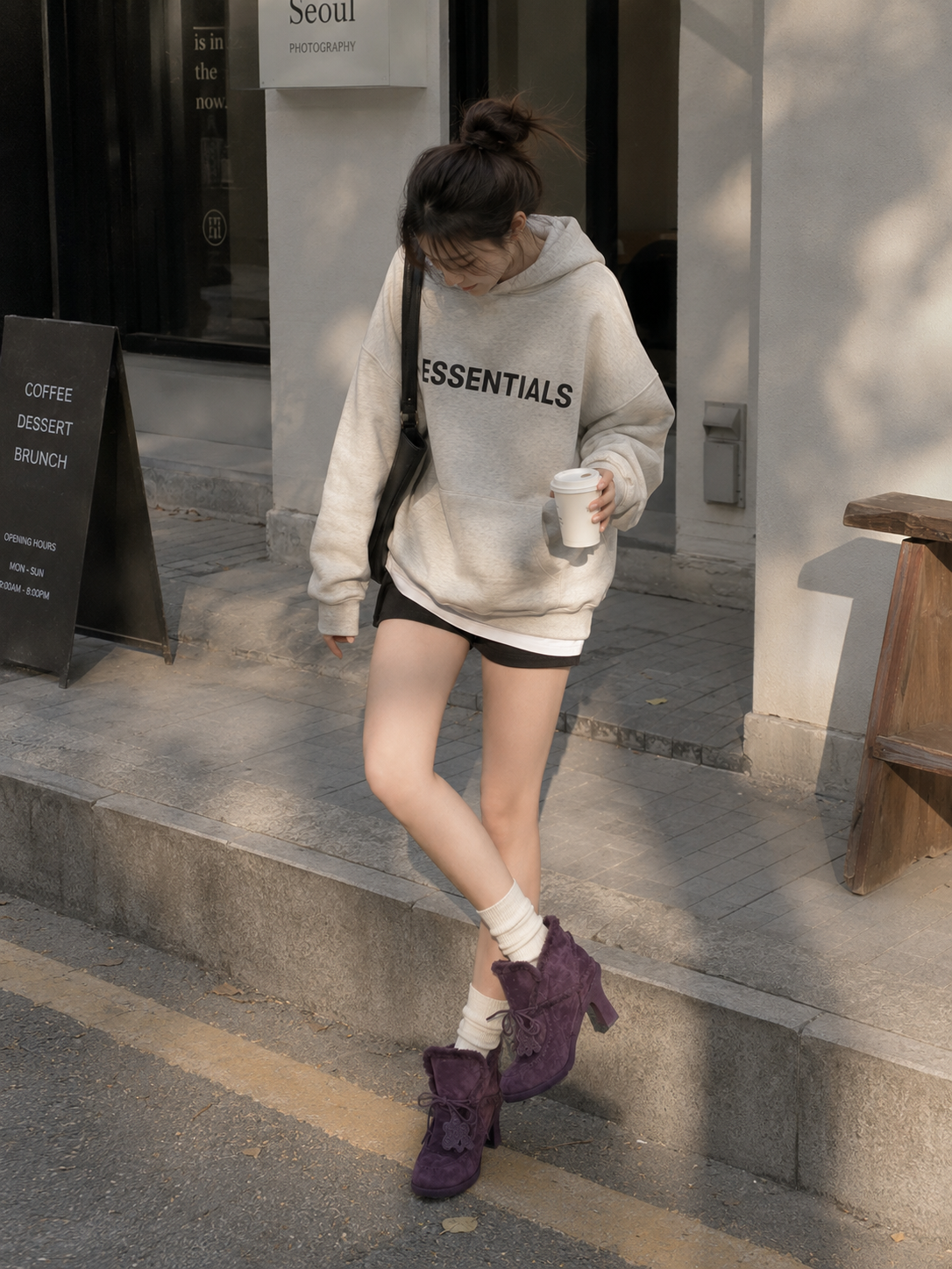 【預購】BURBERRY H0717511 女裝紫色Highland高踭鞋