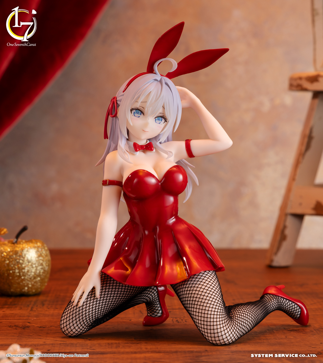FANS 代理版 景品 鄰座艾莉同學 One-Seventh Carat 艾莉莎 兔女郎 RED ver.