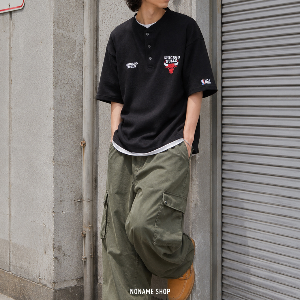 🔥限時特價🔥 NBA 刺繡 LOGO 亨利 華夫格 短袖 六色 (男/女同款)