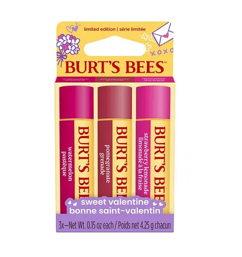 【預購】Burt's Bees H071813 情人節限定唇膏 (3支裝)