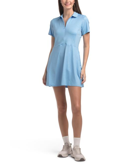 【預購】PUMA GOLF H071814 Kassidy Animal Deboss 女裝連身裙 (藍色)