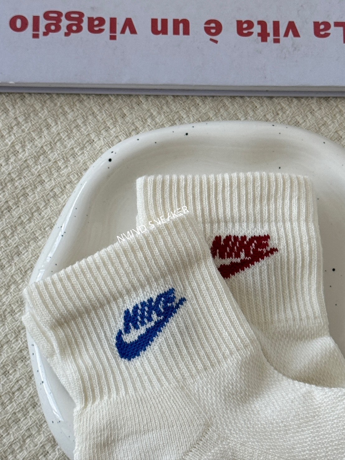 <勾勾襪穿過回不去🚀> Nike Everyday 短襪 踝襪 米白 奶油 紅 藍 綠 三色組