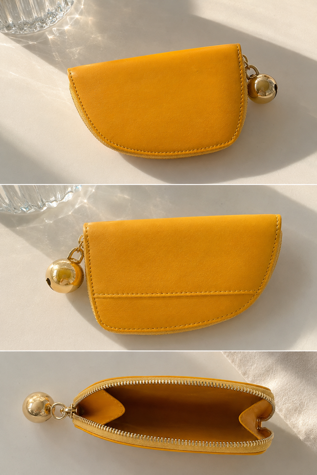 【預購】BURBERRY H0717506 黃色皮革散銀包